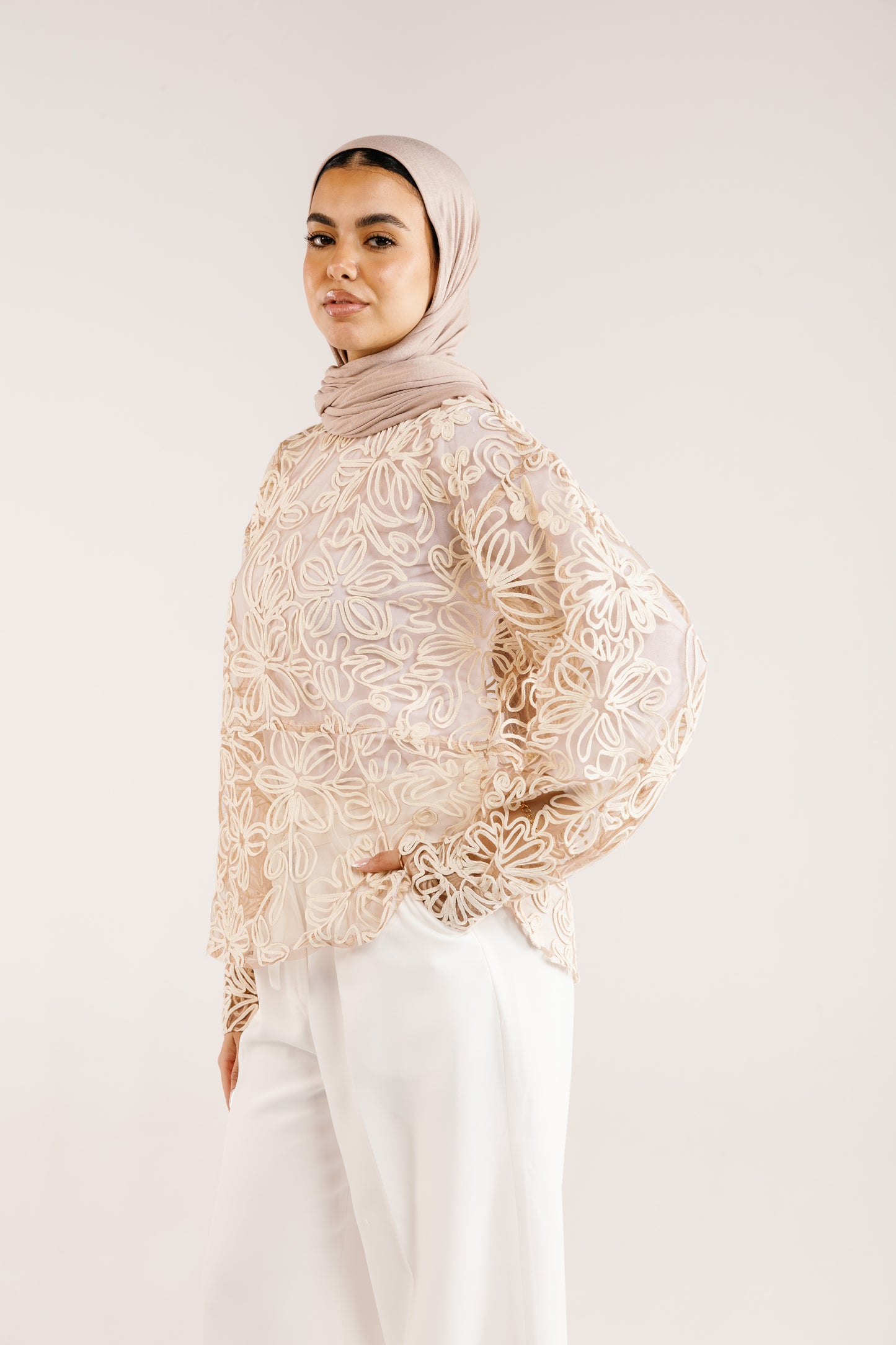 The Bloom Blouse in Vanilla