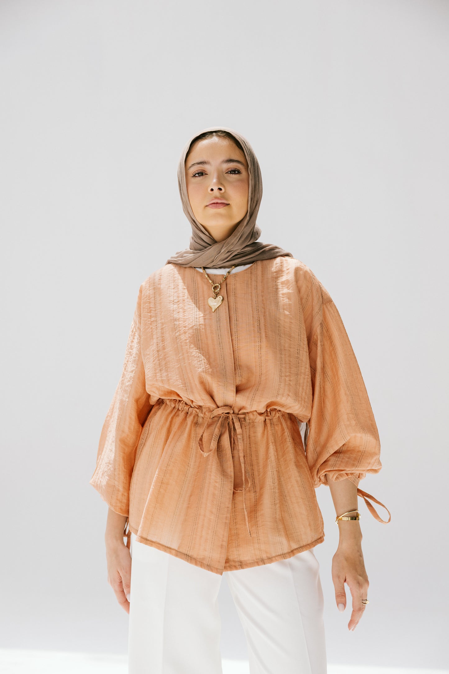Marée blouse in Apricot