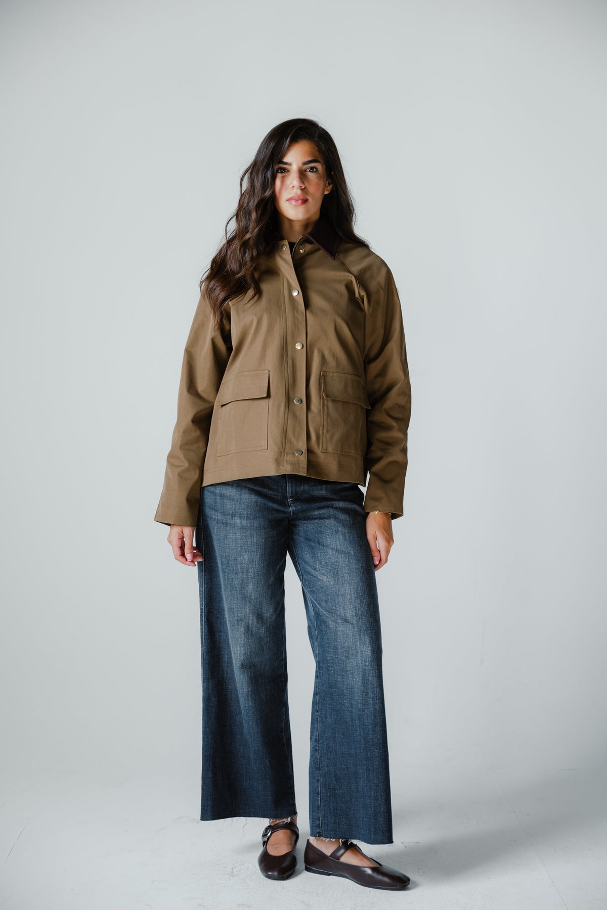 Fallen Jacket in Olive wood