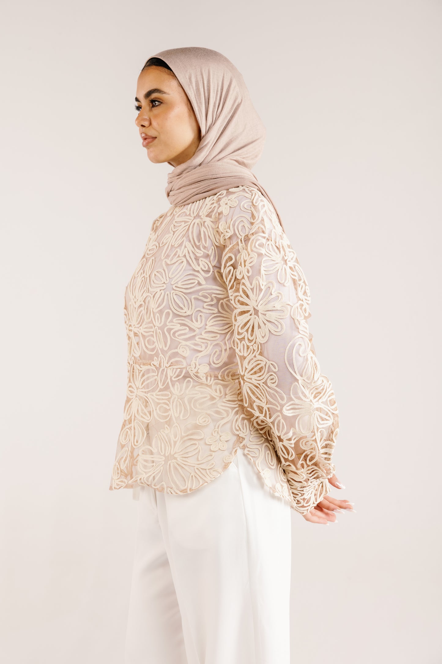The Bloom Blouse in Vanilla