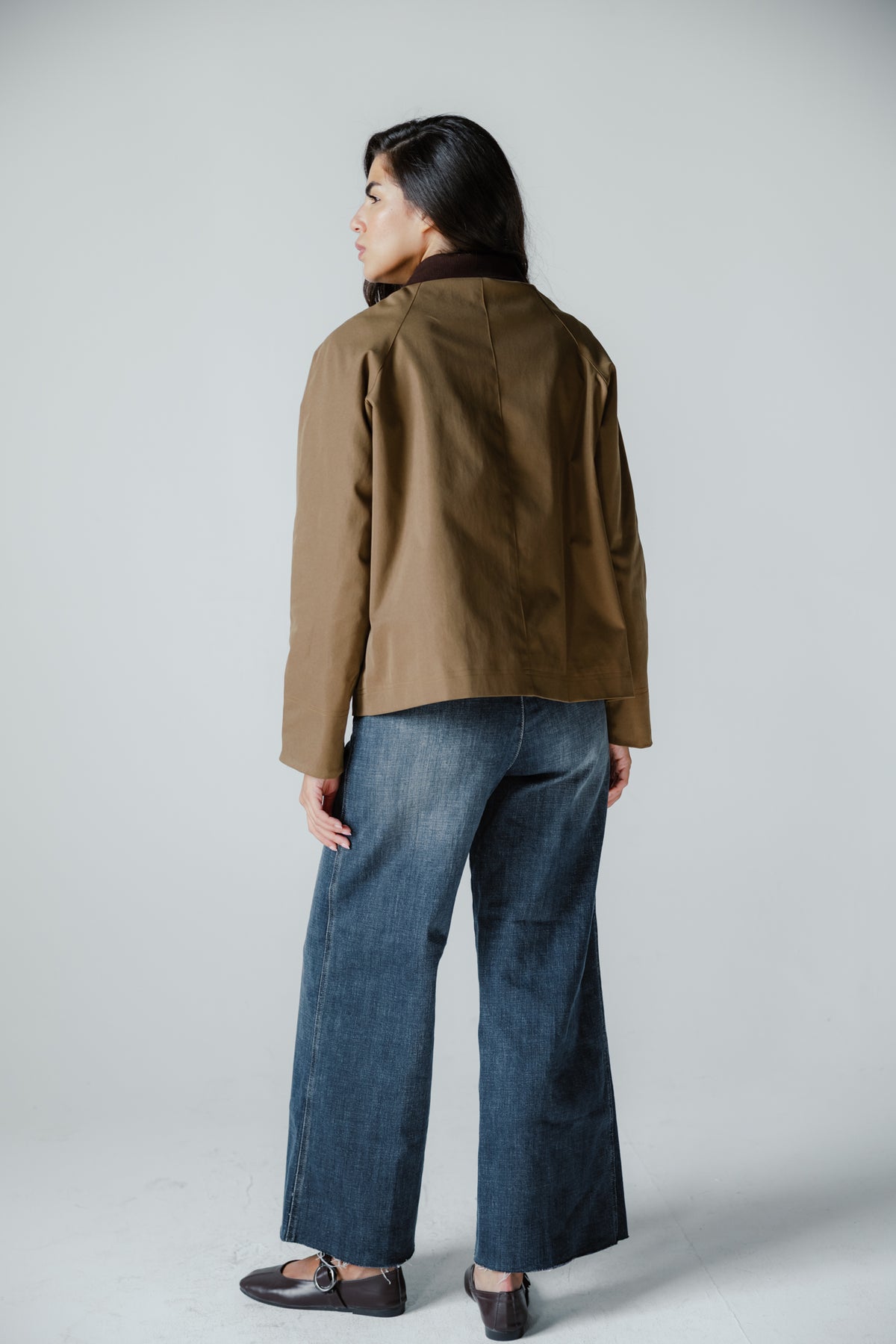 Fallen Jacket in Olive wood