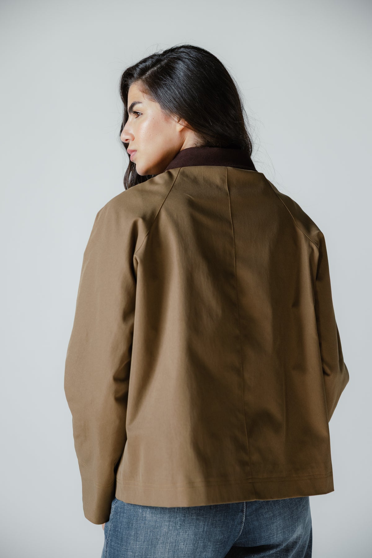Fallen Jacket in Olive wood