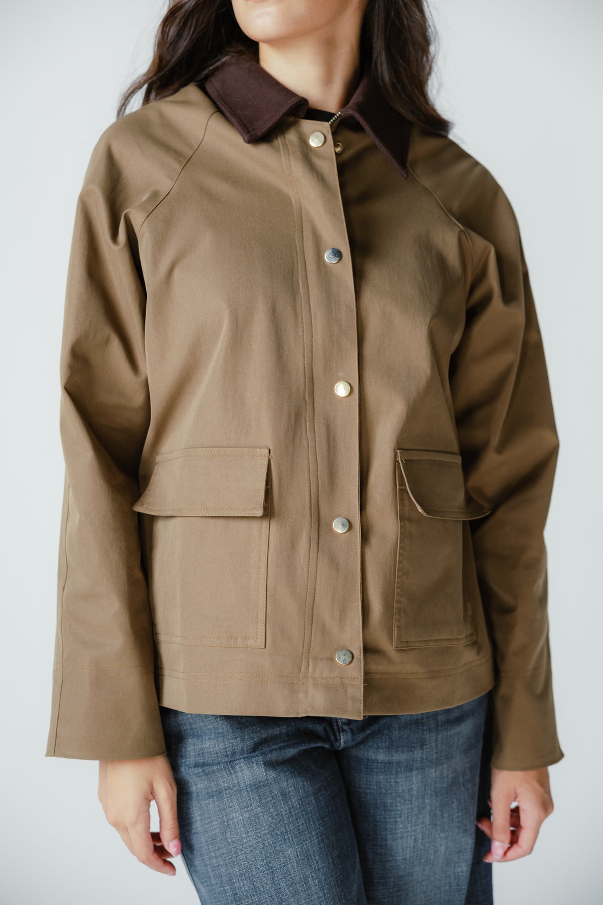 Fallen Jacket in Olive wood