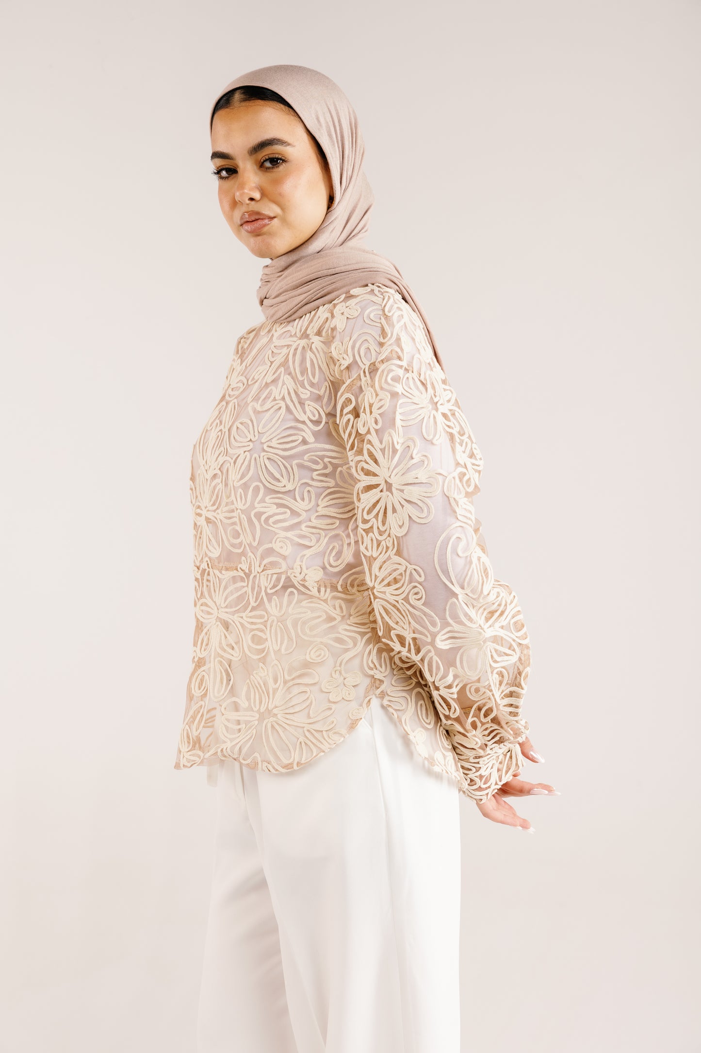 The Bloom Blouse in Vanilla