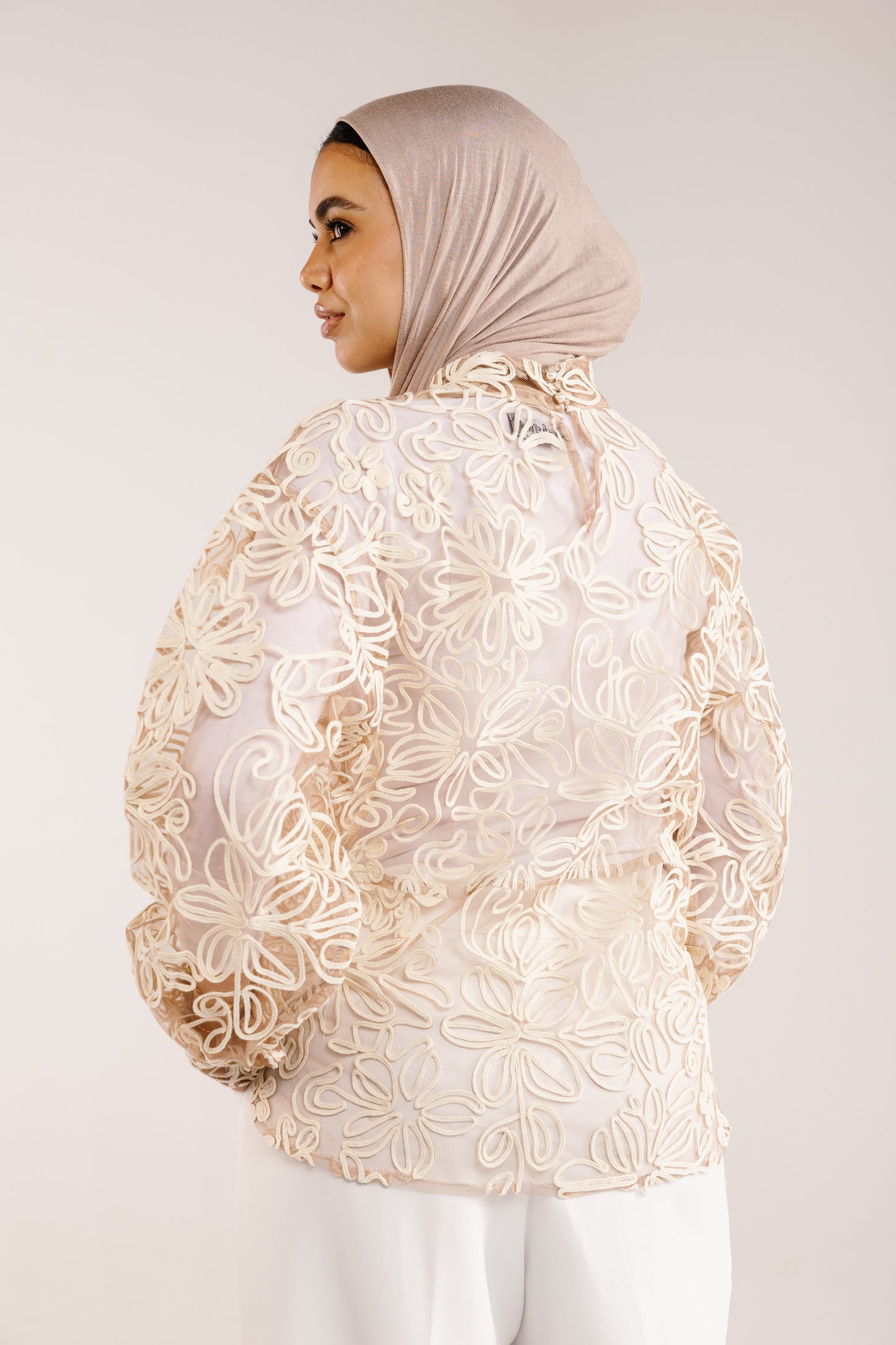 The Bloom Blouse in Vanilla