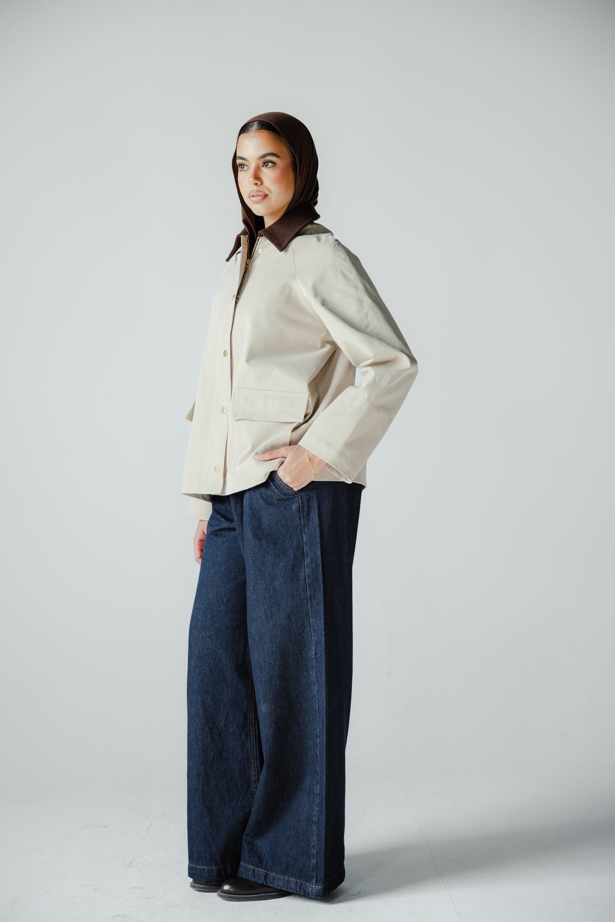 Fallen Jacket in Beige