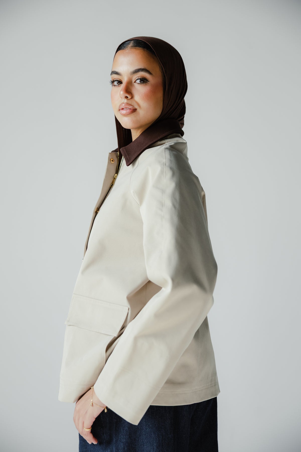 Fallen Jacket in Beige