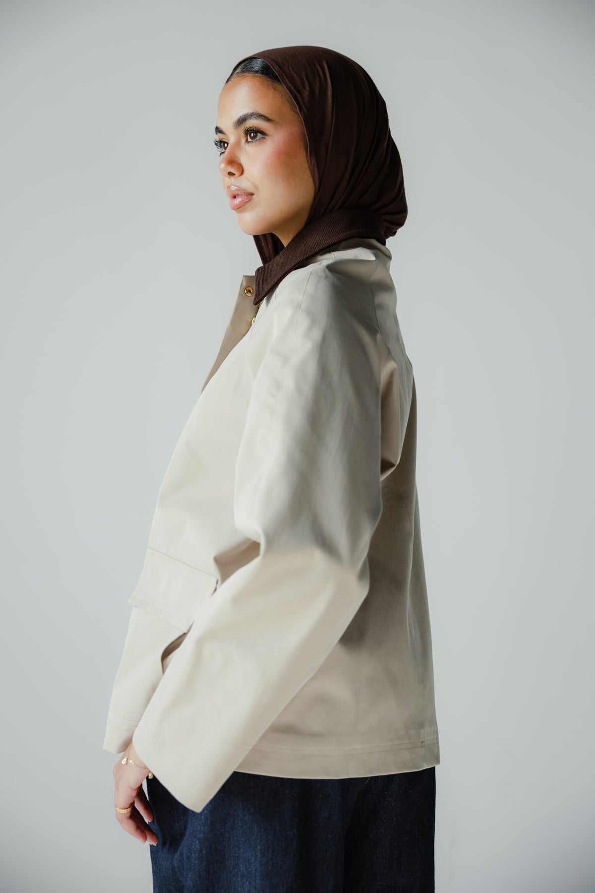 Fallen Jacket in Beige