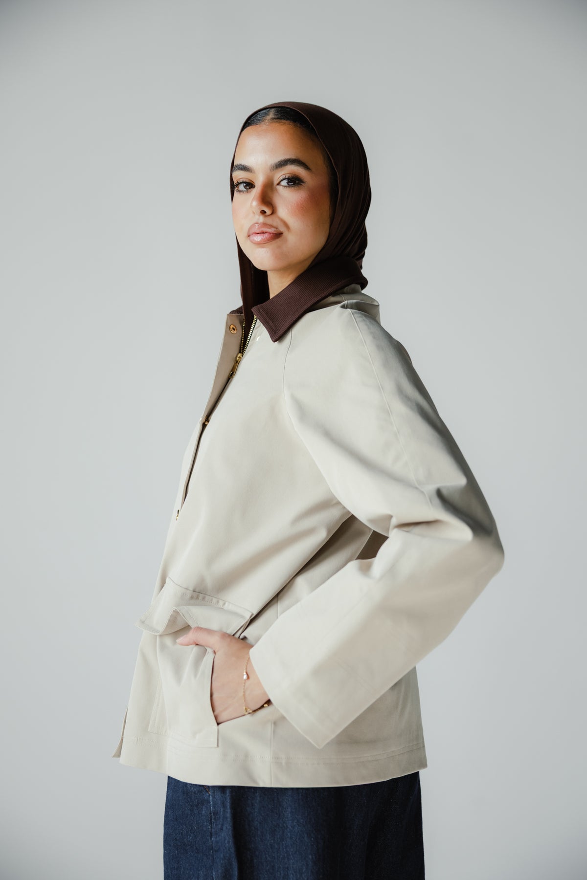 Fallen Jacket in Beige