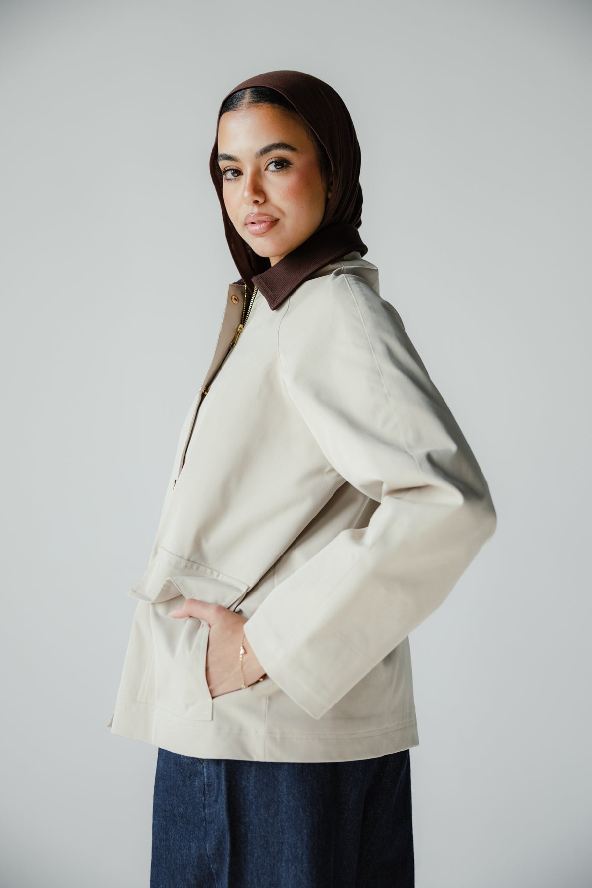 Fallen Jacket in Beige