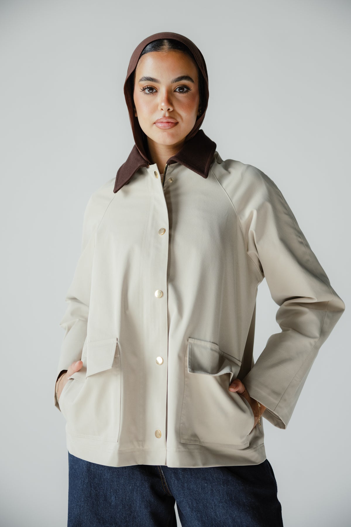 Fallen Jacket in Beige