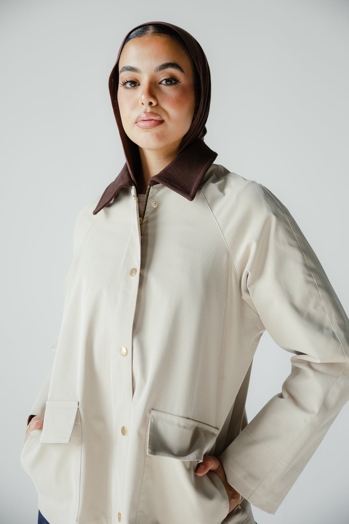 Fallen Jacket in Beige
