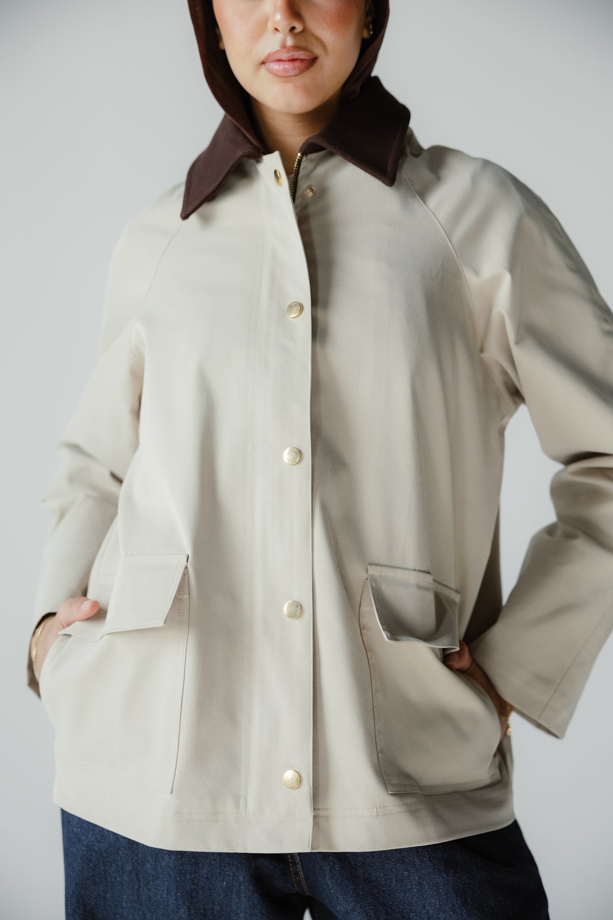 Fallen Jacket in Beige