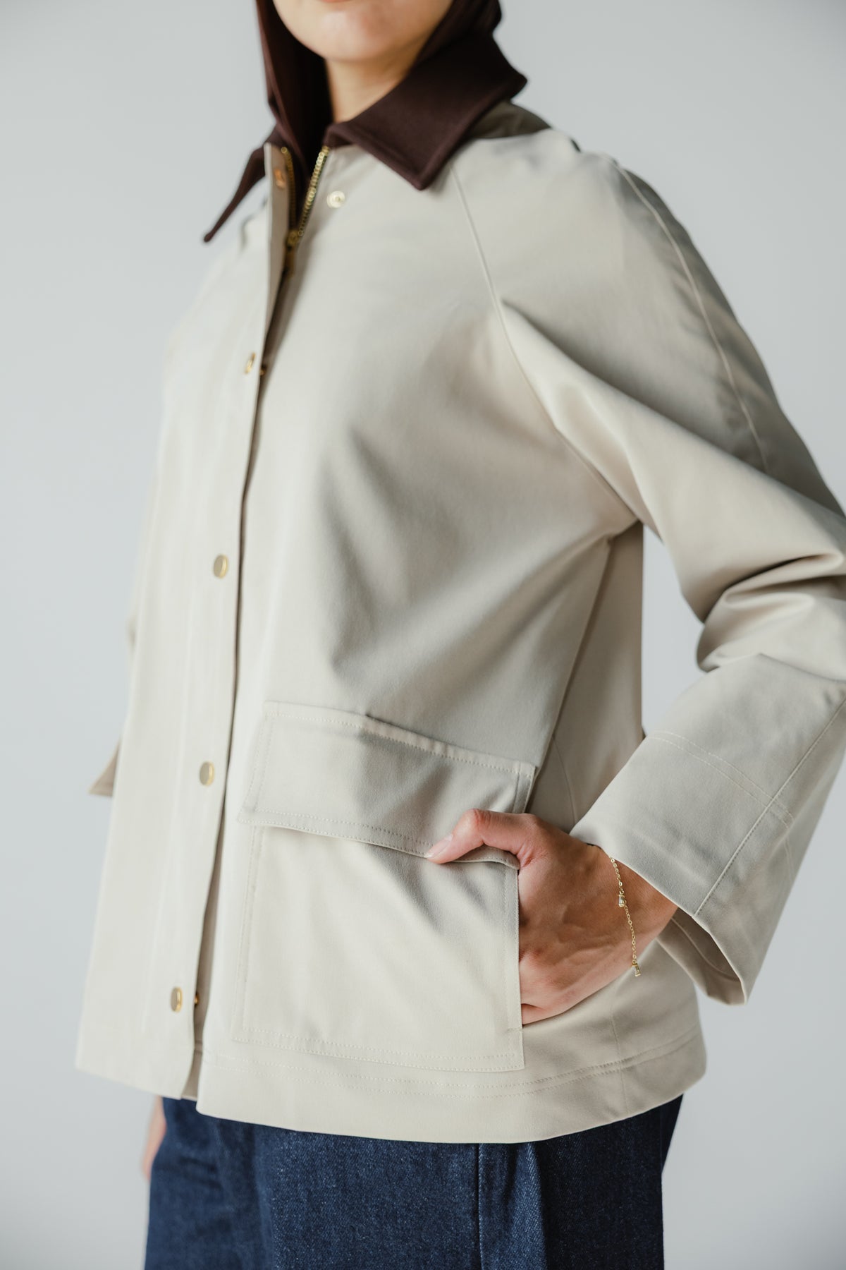 Fallen Jacket in Beige