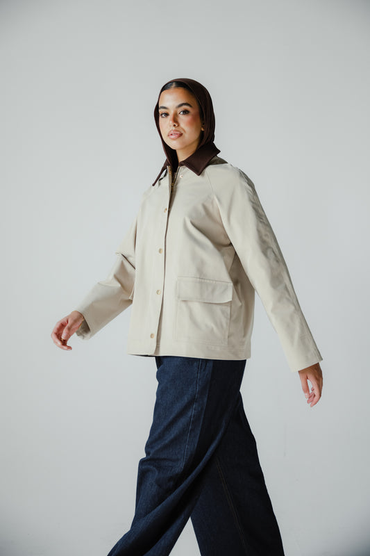 Fallen Jacket in Beige