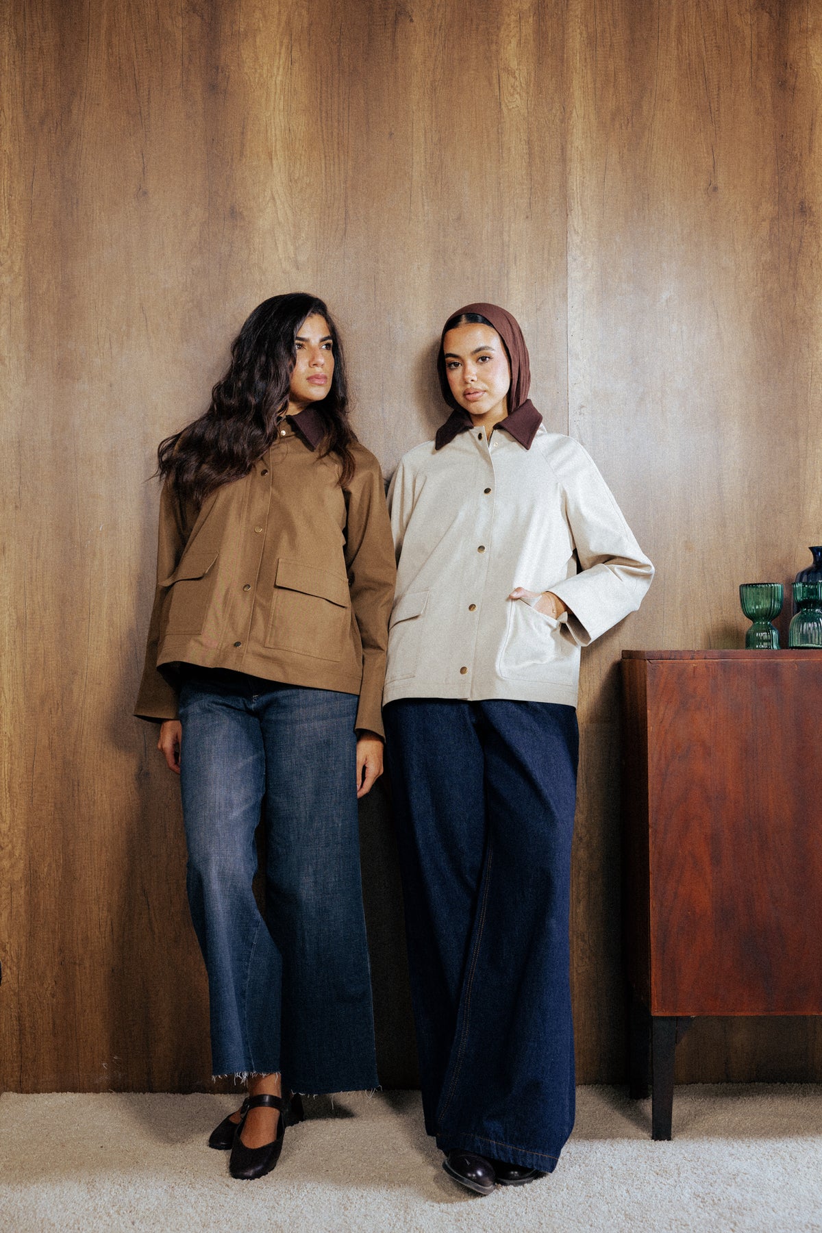 Fallen Jacket in Beige