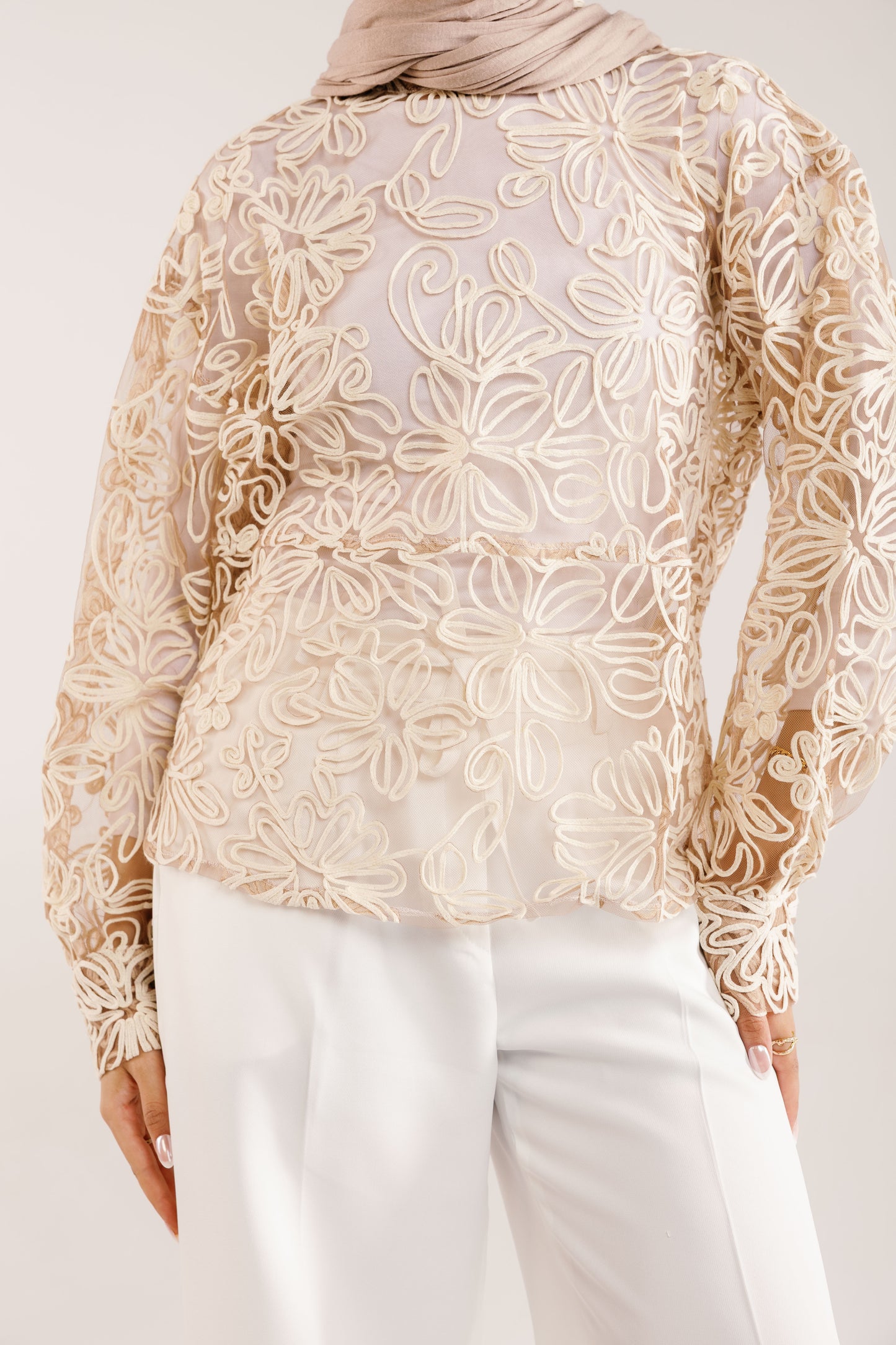 The Bloom Blouse in Vanilla