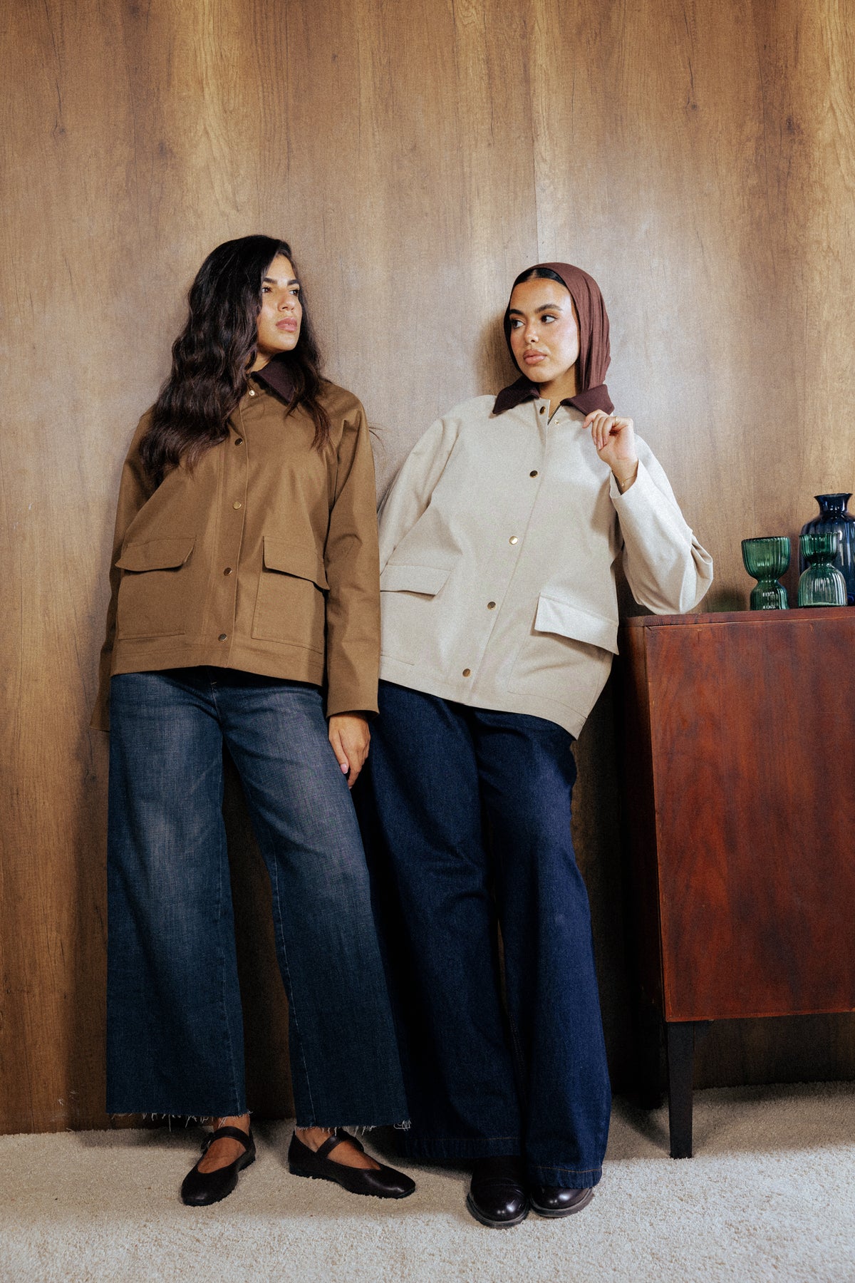 Fallen Jacket in Beige