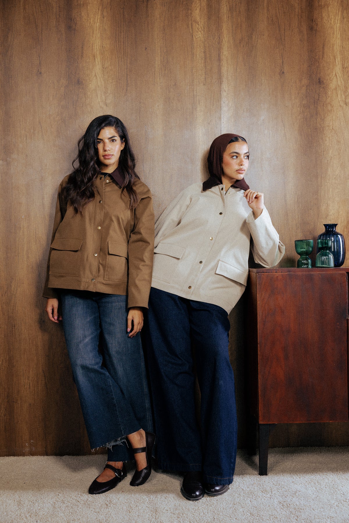 Fallen Jacket in Beige