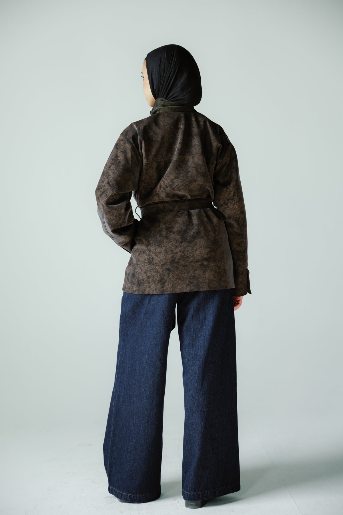 The Underwood Leather Jacket in Walnut