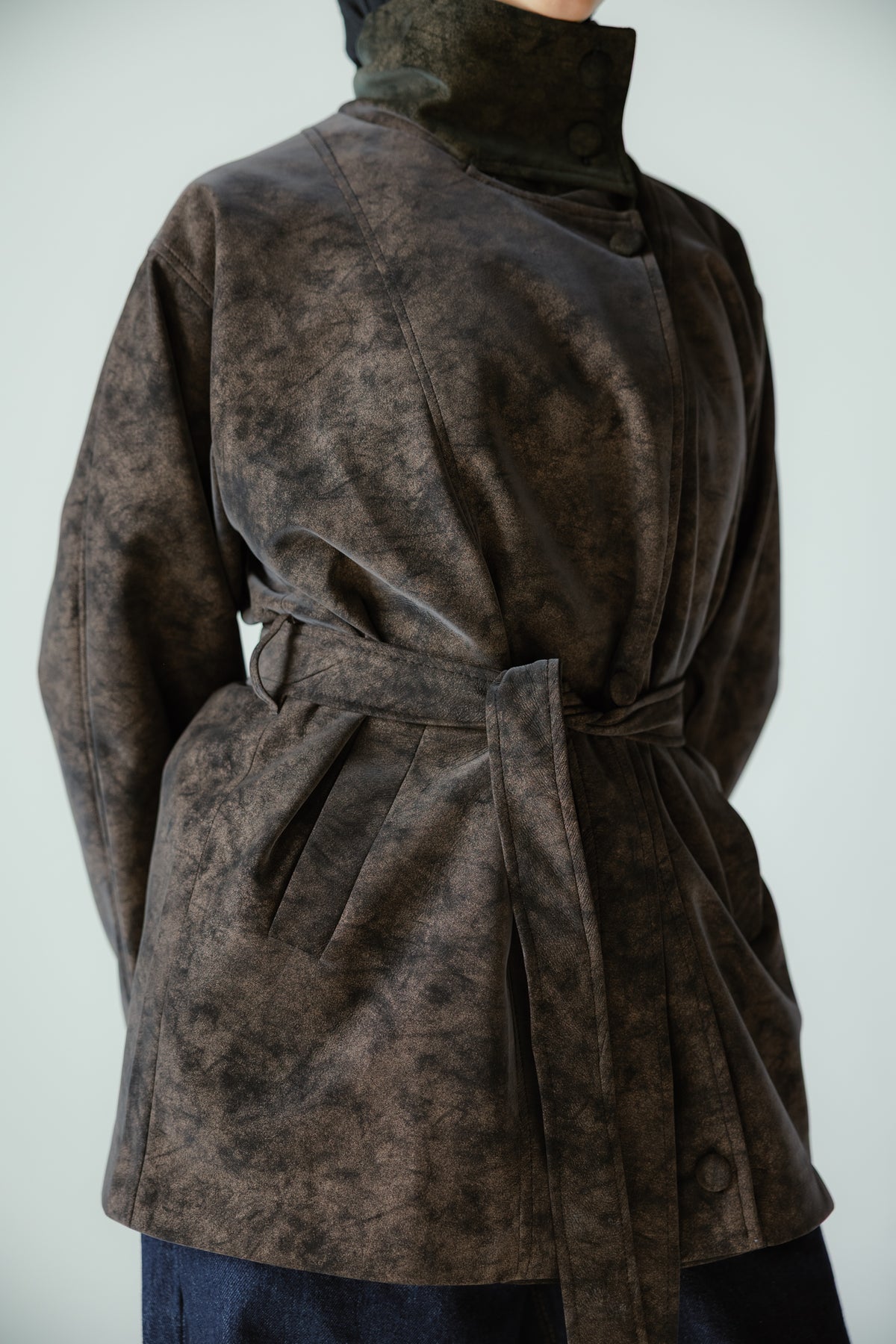 The Underwood Leather Jacket in Walnut