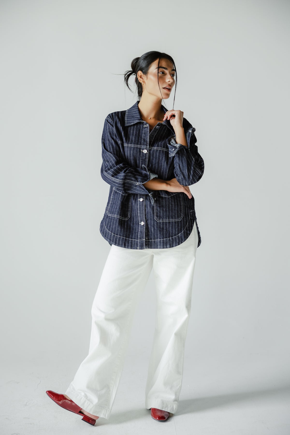 Stripe Utility Jacket