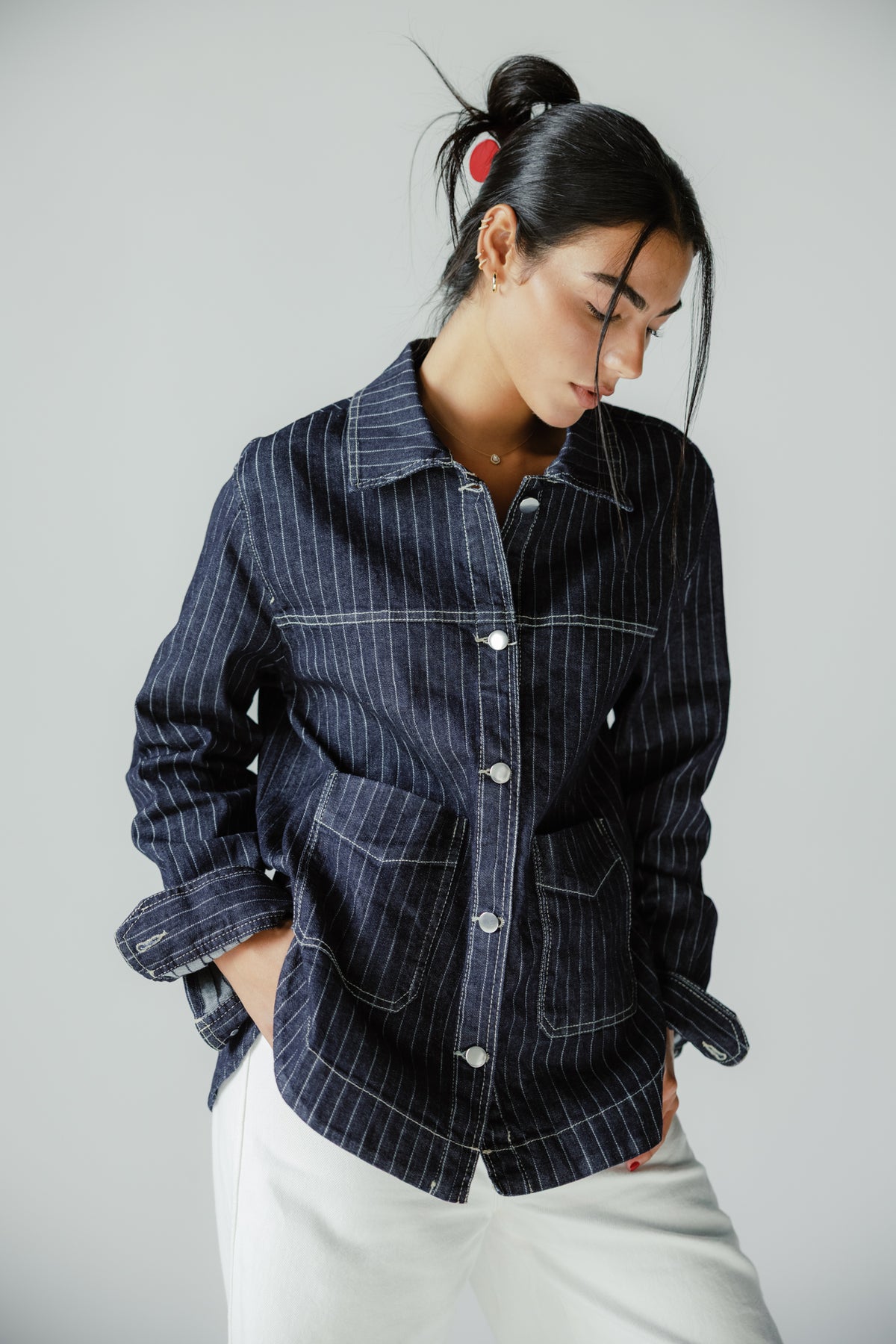 Stripe Utility Jacket