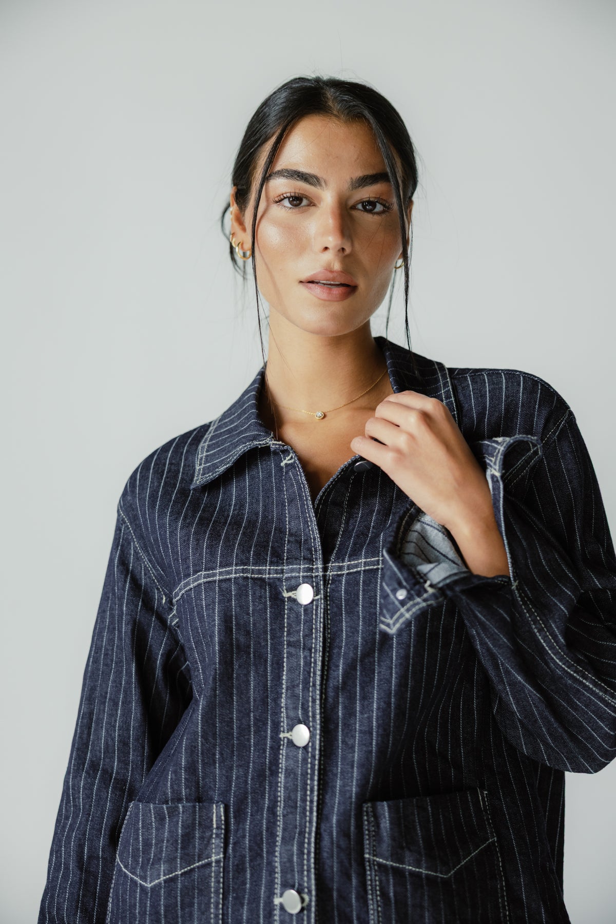 Stripe Utility Jacket