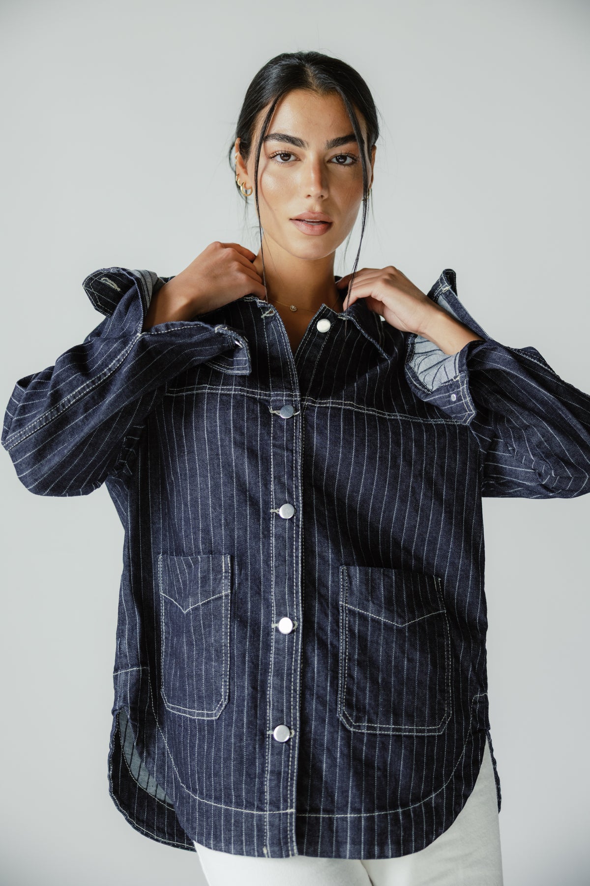 Stripe Utility Jacket