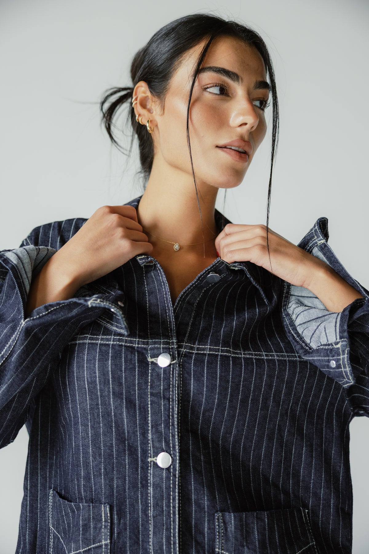 Stripe Utility Jacket