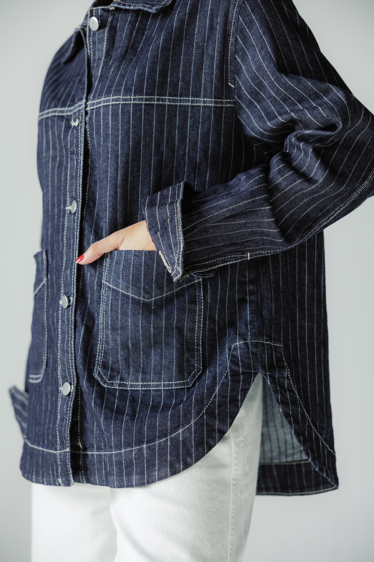 Stripe Utility Jacket