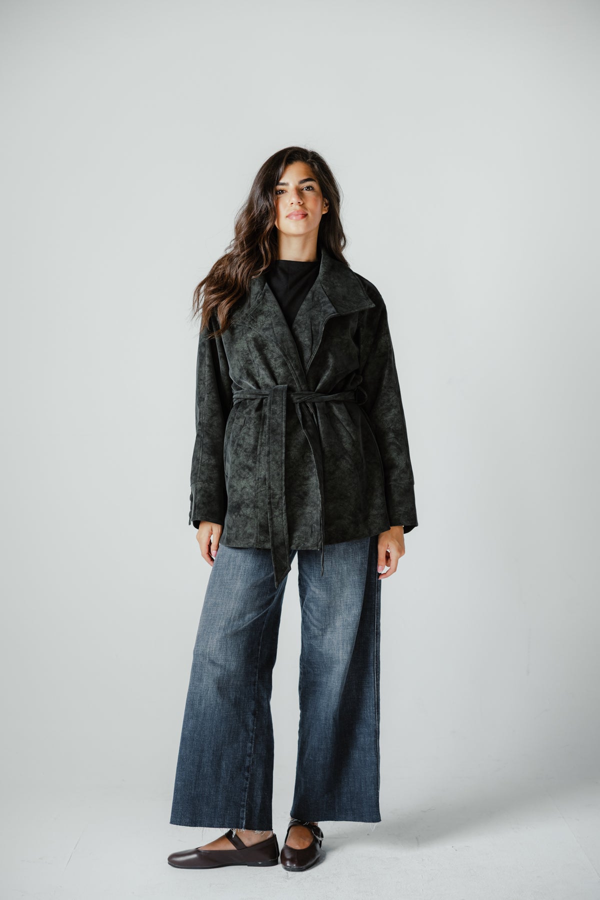 The Underwood Leather Jacket in Pine