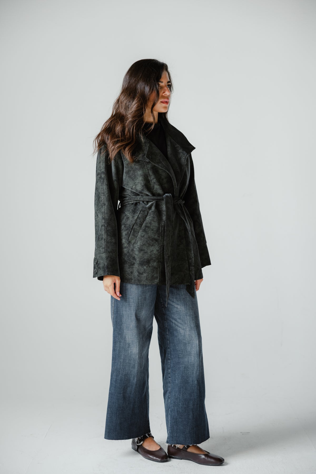 The Underwood Leather Jacket in Pine