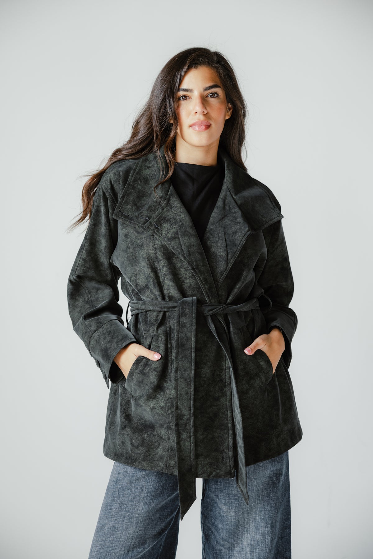 The Underwood Leather Jacket in Pine