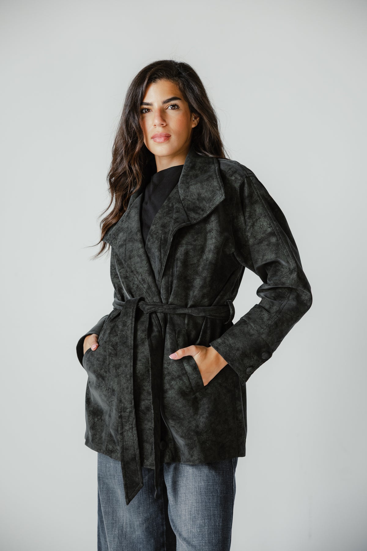 The Underwood Leather Jacket in Pine