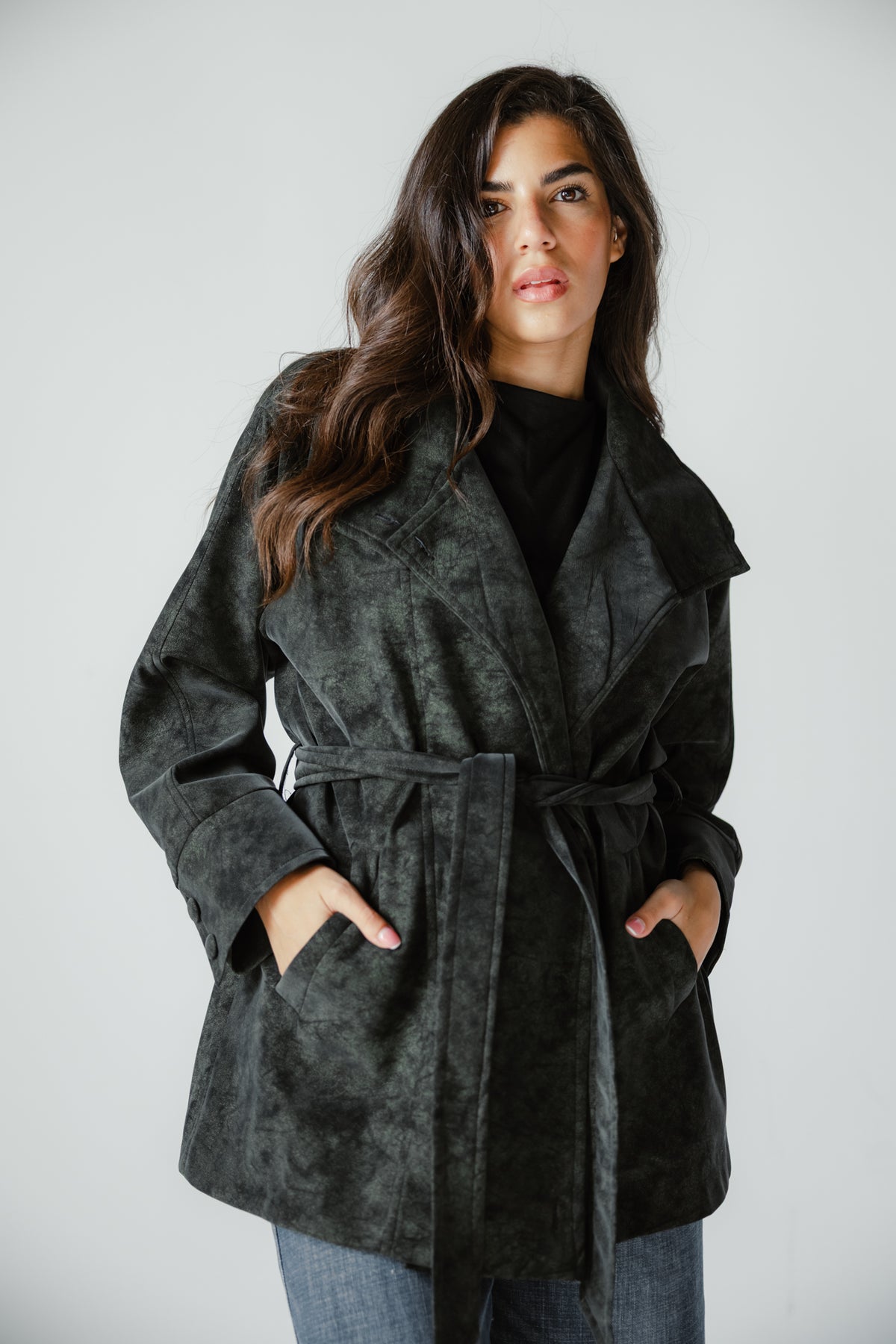 The Underwood Leather Jacket in Pine