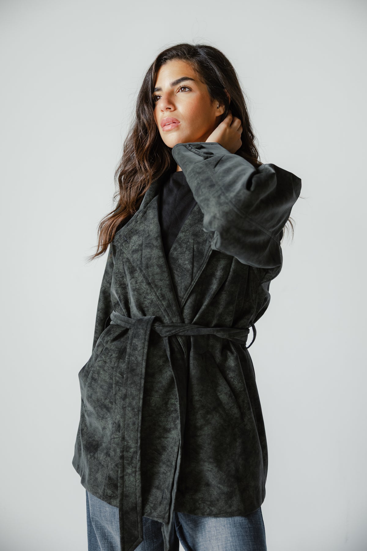 The Underwood Leather Jacket in Pine