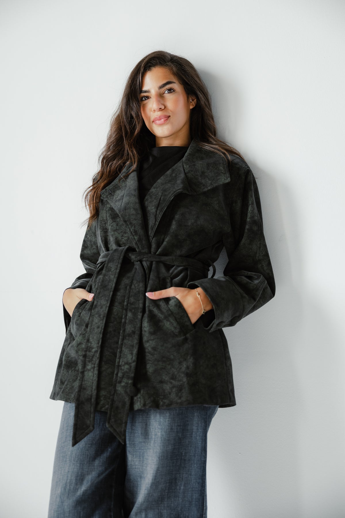 The Underwood Leather Jacket in Pine