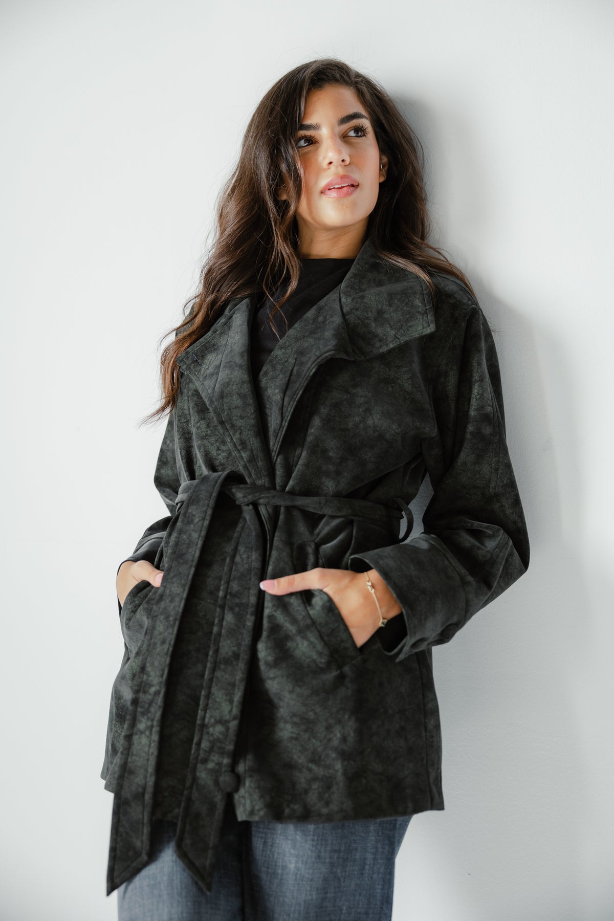 The Underwood Leather Jacket in Pine