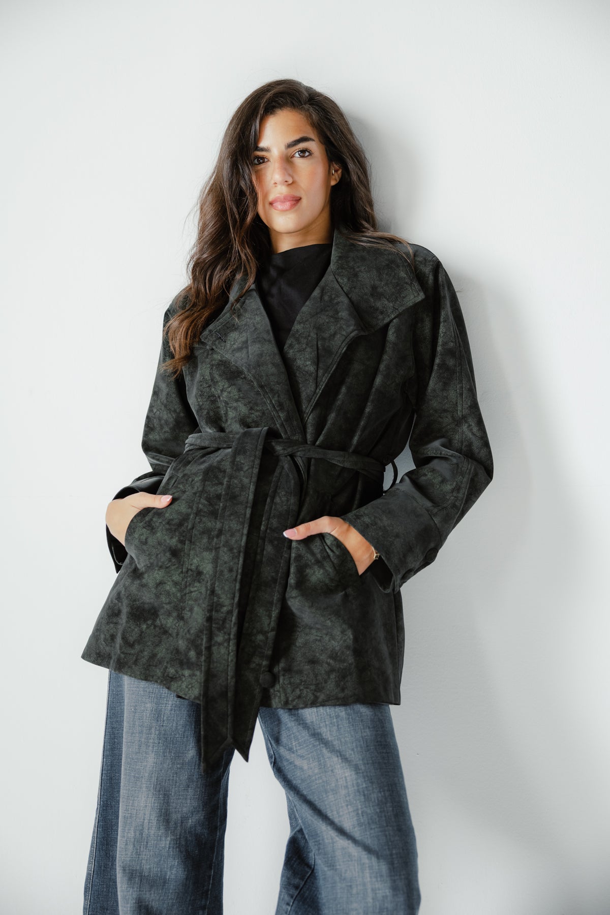 The Underwood Leather Jacket in Pine
