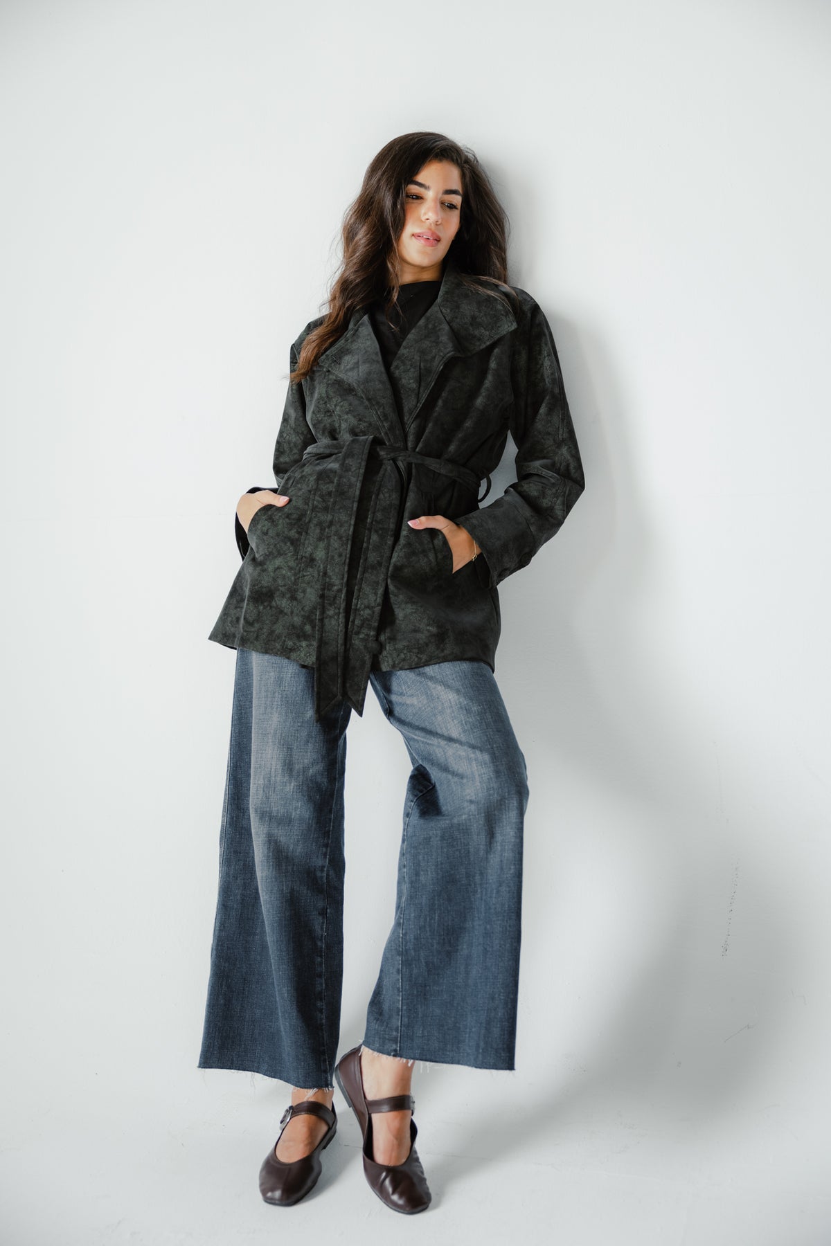 The Underwood Leather Jacket in Pine