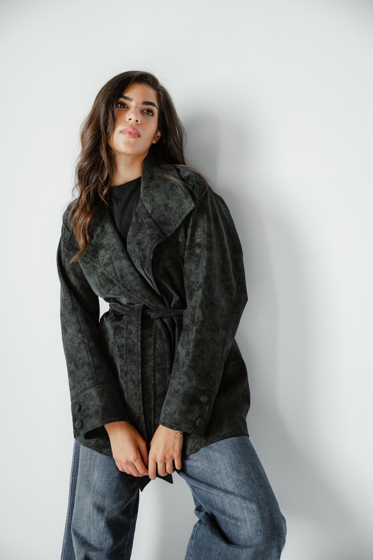 The Underwood Leather Jacket in Pine
