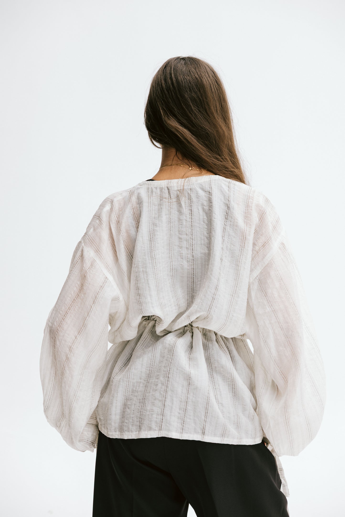 Marée blouse in Chalk white