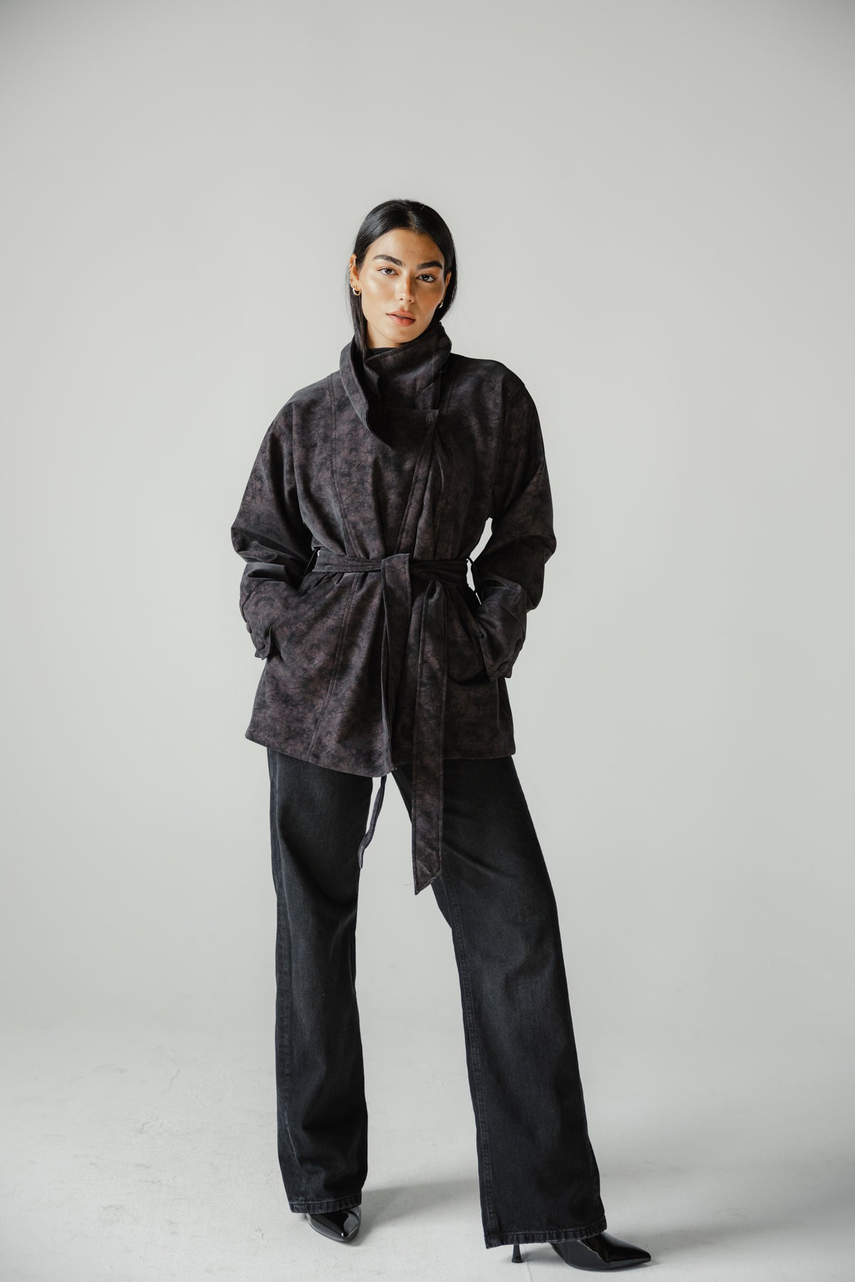 The Underwood Leather Jacket in Plum