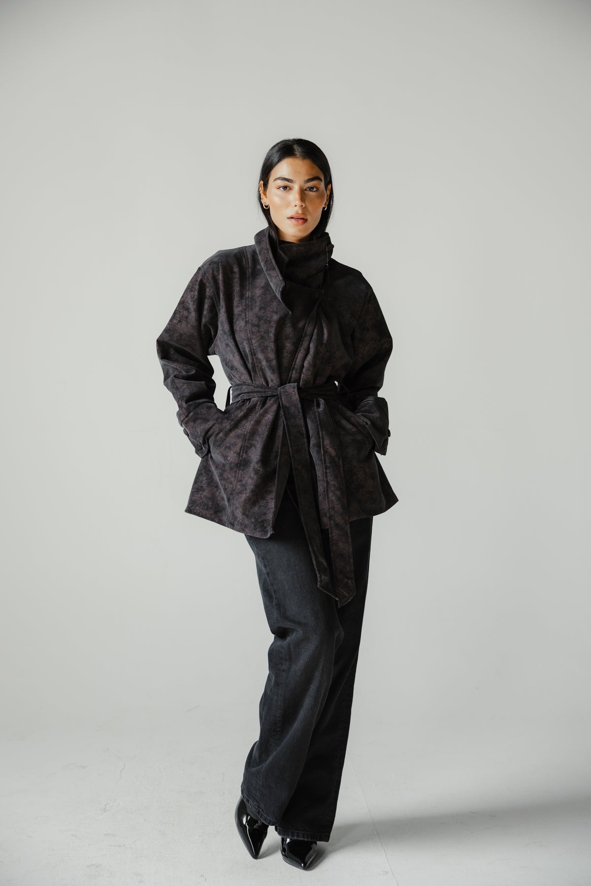The Underwood Leather Jacket in Plum