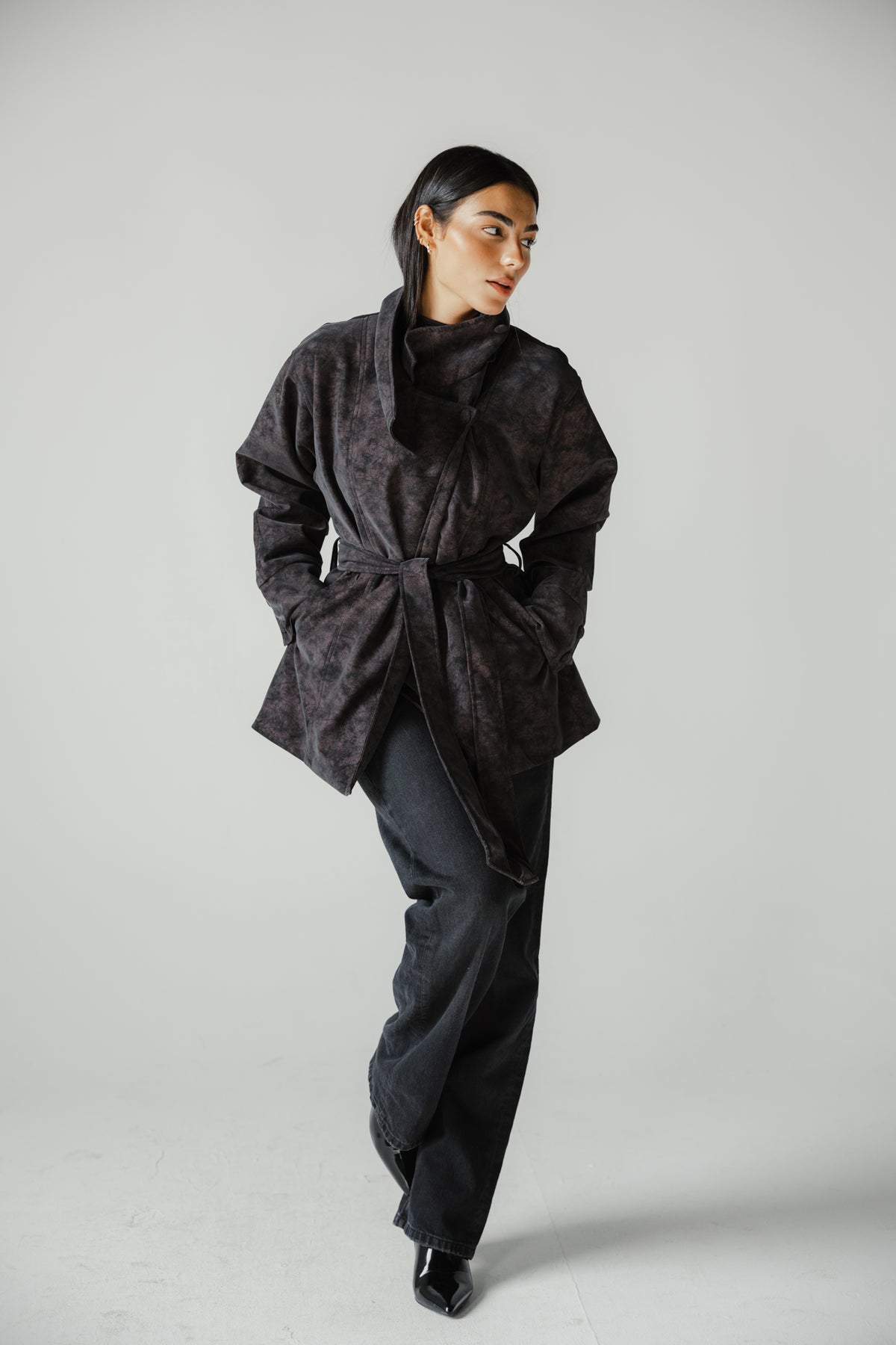 The Underwood Leather Jacket in Plum