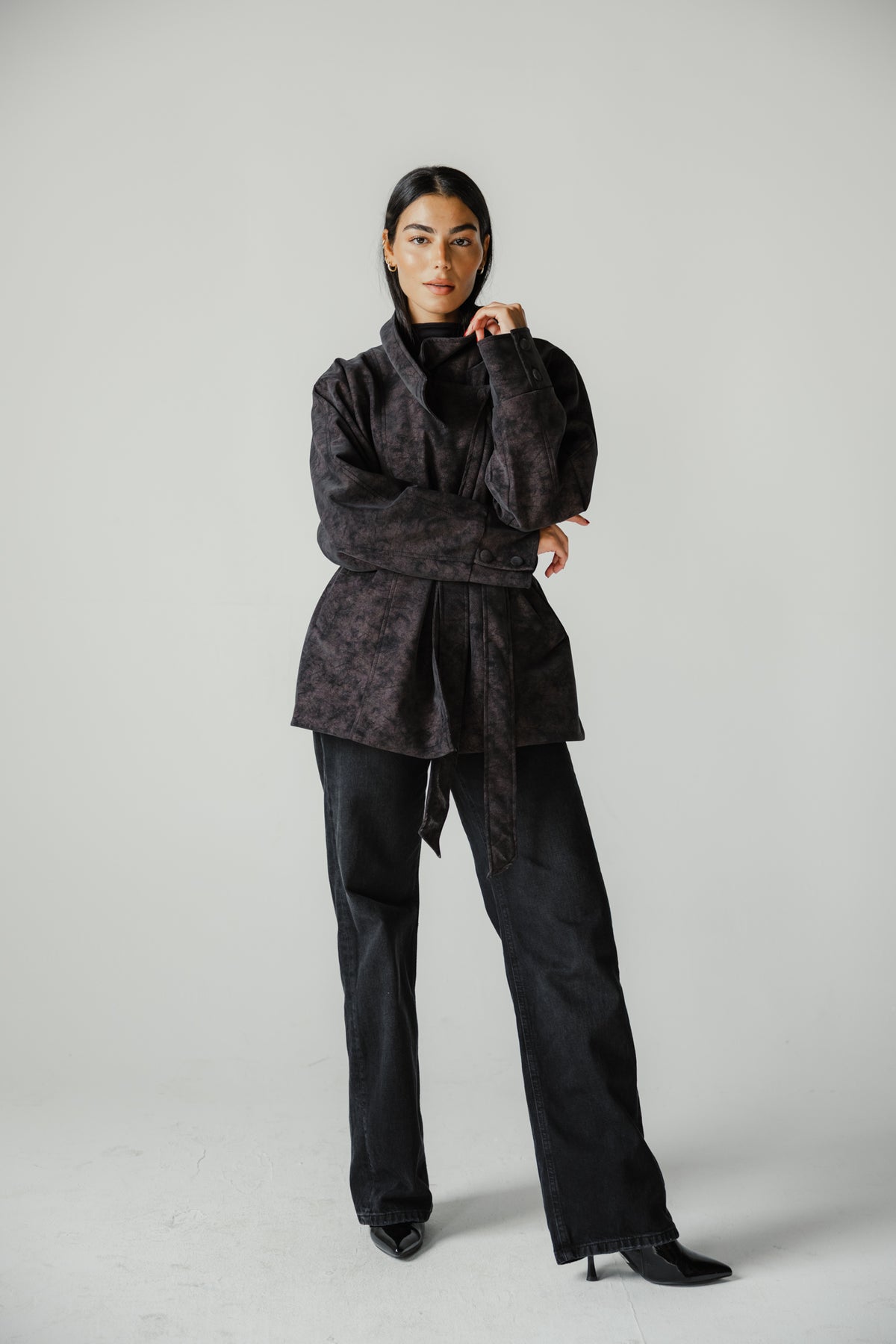 The Underwood Leather Jacket in Plum