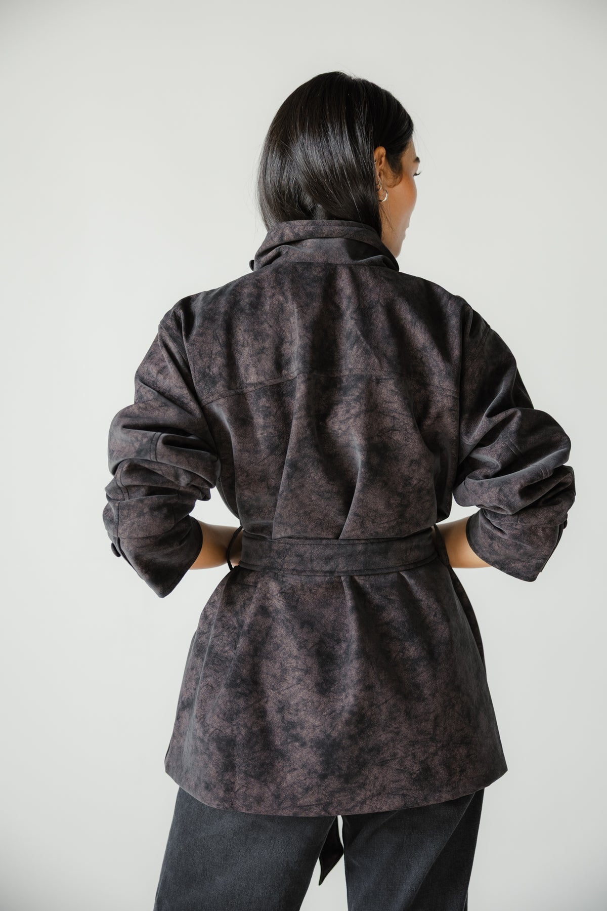 The Underwood Leather Jacket in Plum