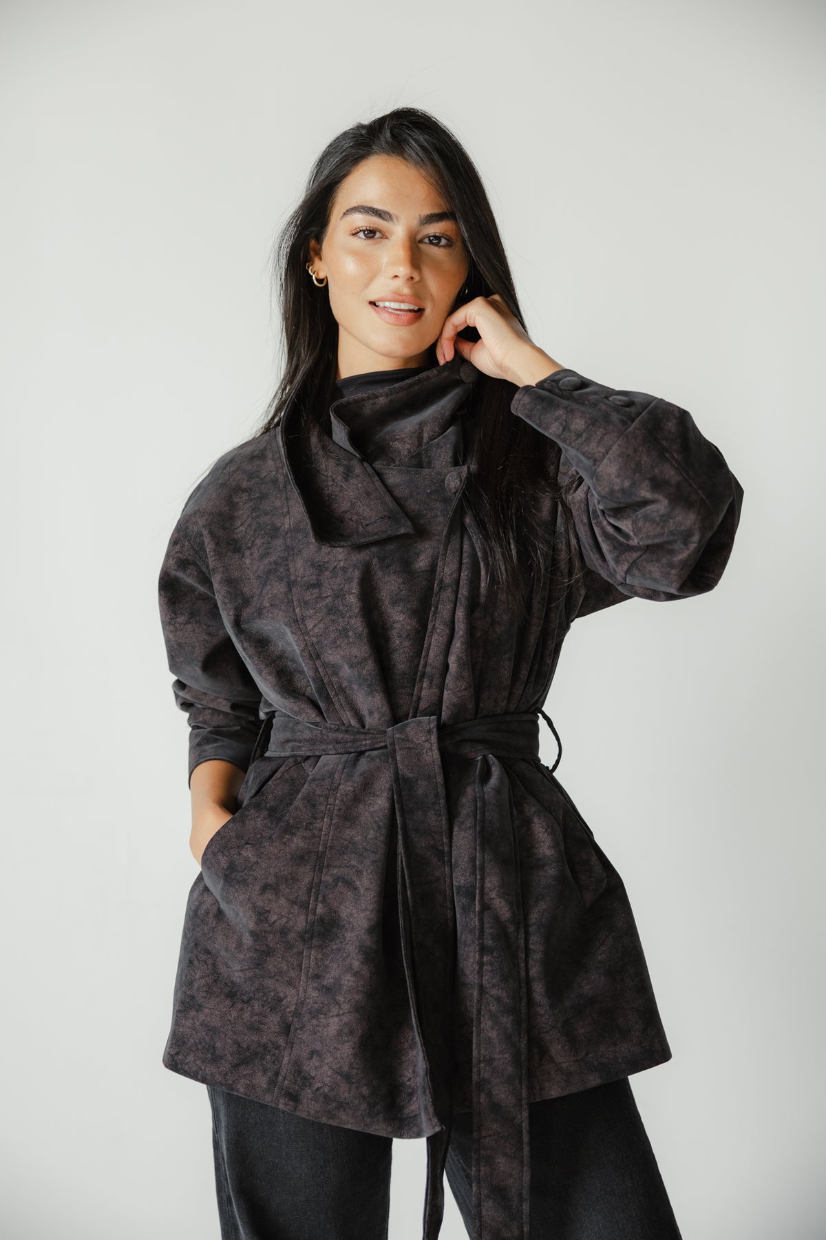 The Underwood Leather Jacket in Plum