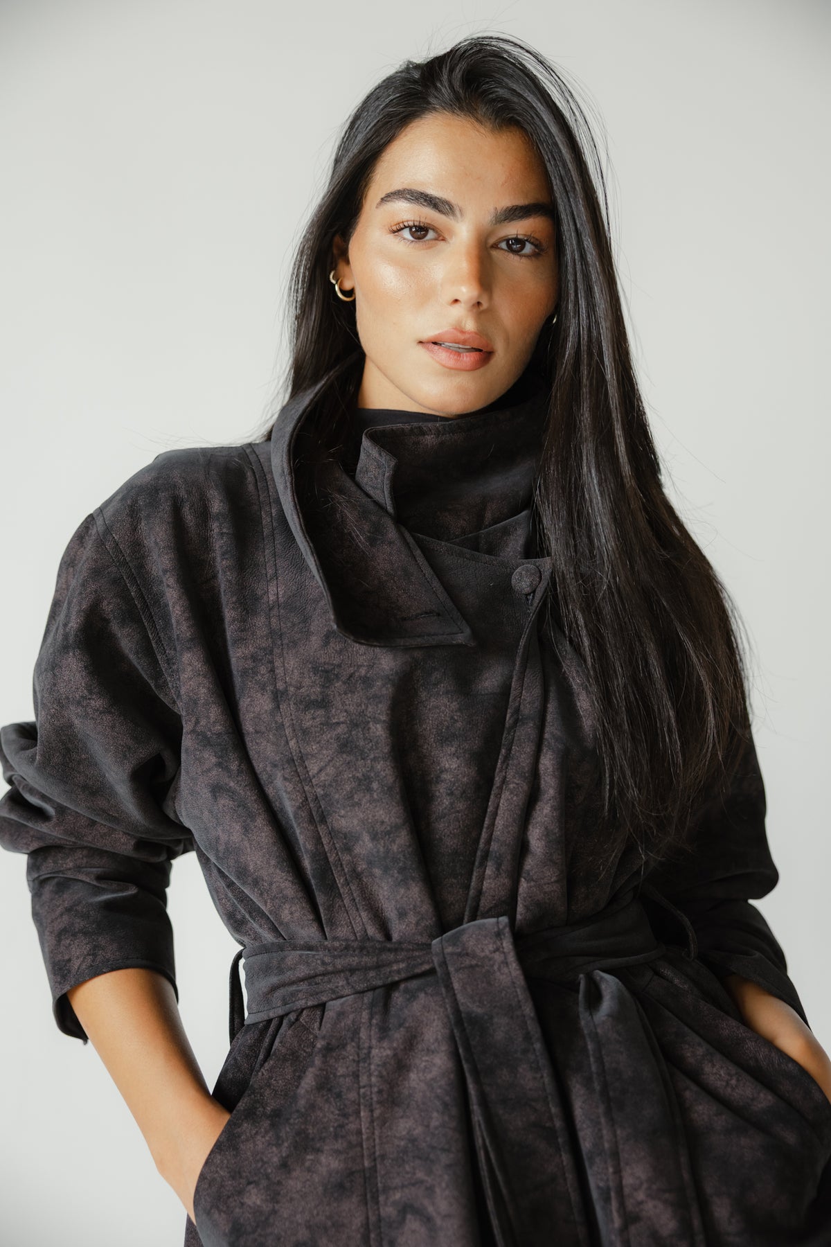 The Underwood Leather Jacket in Plum